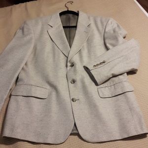 Mens blazer jacket silk/wool